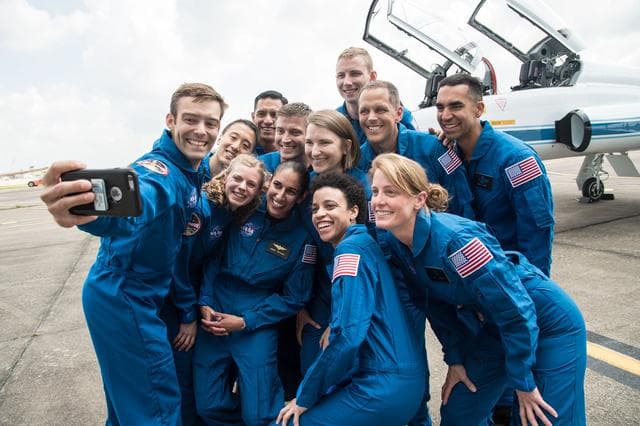 NASA image: ASCAN class 2017 - First day at JSC
