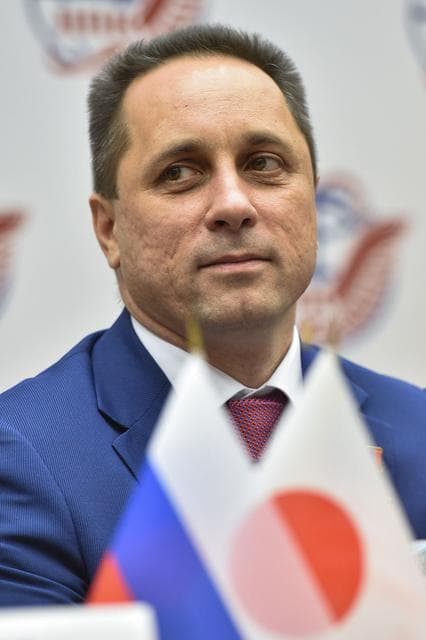 NASA image: jsc2017e136048 - At the Gagarin Cosmonaut Training Center in Star City, Russia, Expedition 54-55 backup crewmember Sergey Prokopyev of the Russian Federal Space Agency (Roscosmos) signs a ceremonial book Nov. 30 as part of traditional pre-launch ceremonie