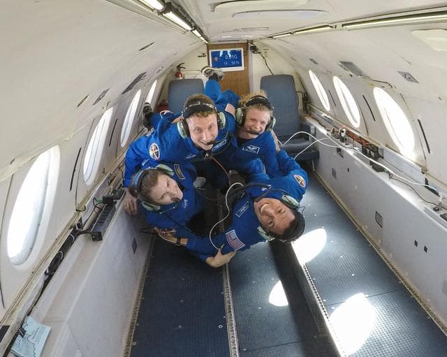 NASA image: 2017 ASCAN Reduced Gravity Flight aboard Canadian Space Agency's Dassault Falcon 20 Jet
