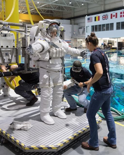 NASA image: 2017 ASCAN class members during ASCAN EVQ1 (Red Team) Training