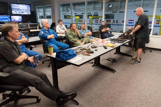 NASA image: CCP Astronauts - Water Survival Training at the Neutral Buoyancy