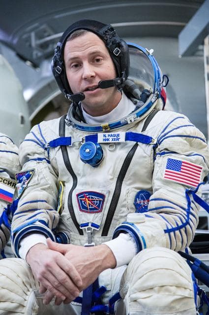 NASA image: Nick Hague of NASA at the Gagarin Cosmonaut Training Center