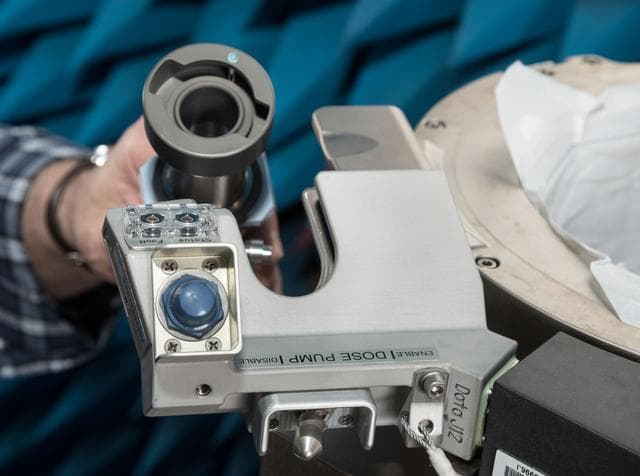 NASA image: ISS Universal Waste Management System, Unit 1 during EMI/EMC Testing