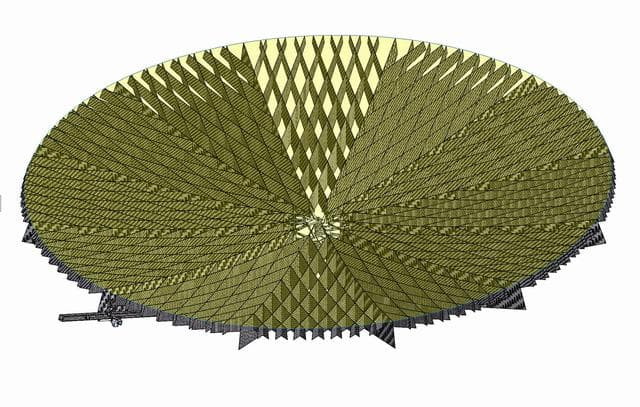 NASA image: ExHAM-Antenna Metal Mesh