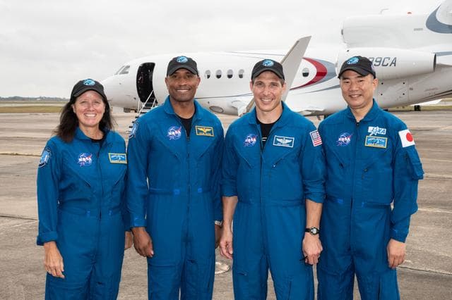 NASA image: NASA/SpaceX Crew-1 Departs for KSC