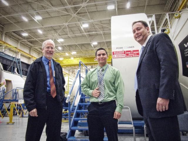 NASA image: NASA Center Directors Visit Orion Mockup at JSC