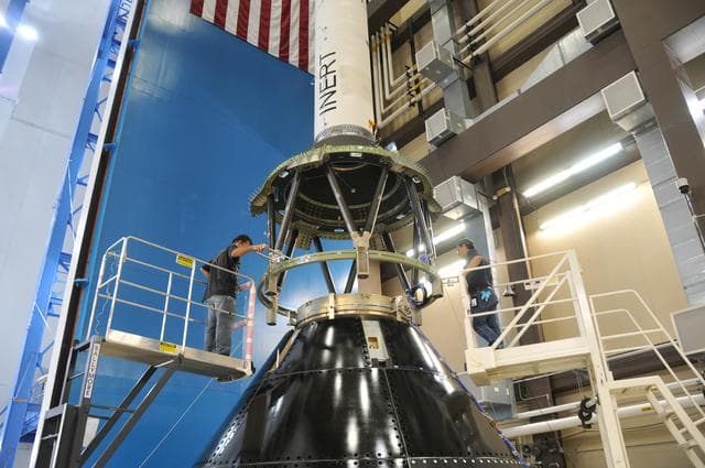 NASA image: Orion stacking at the RAL