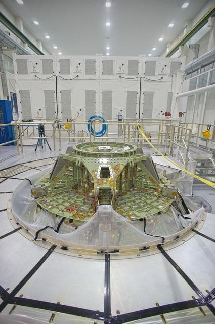 NASA image: Orion EFT-1 Crew Module at the O&C