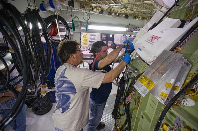 NASA image: Assembly operations on EFT-1 Crew Module