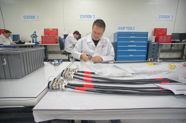 NASA image: Harness assembly for the EFT-1 vehicle