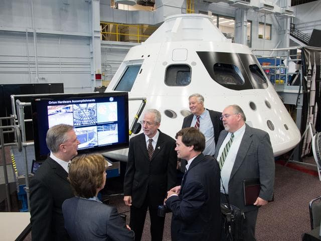 NASA image: Texas Congressmen visit Orion