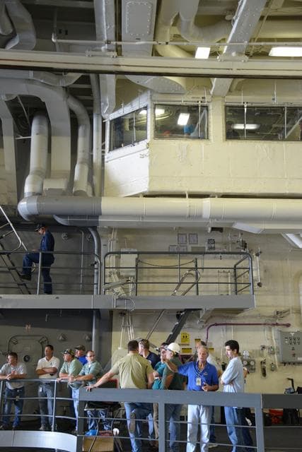 NASA image: Orion stationary recovery test at Norfolk Naval Base in Virginia