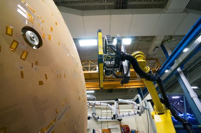 NASA image: Textron Heat Shield Work