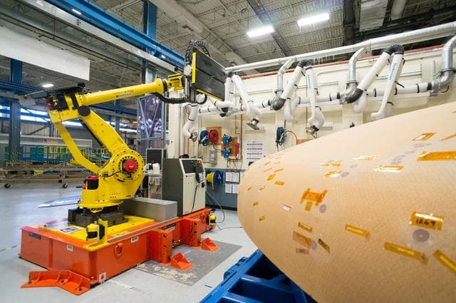 NASA image: Textron Heat Shield Work