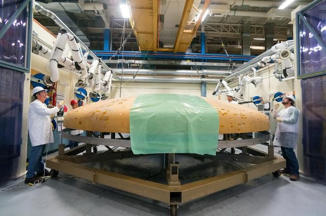 NASA image: Textron Heat Shield Work