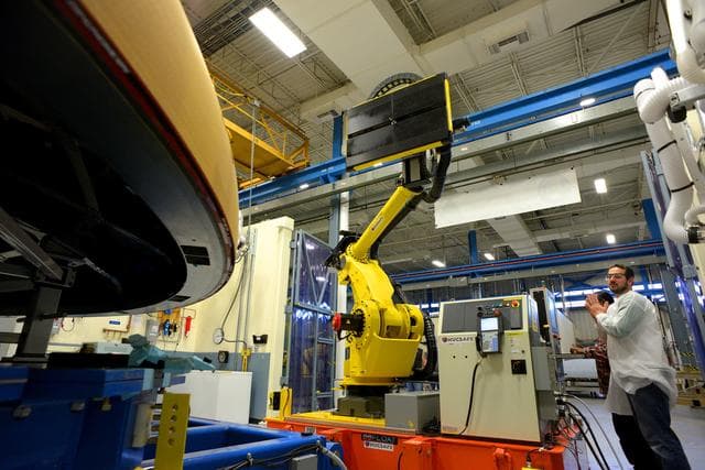 NASA image: Textron Heat Shield Work