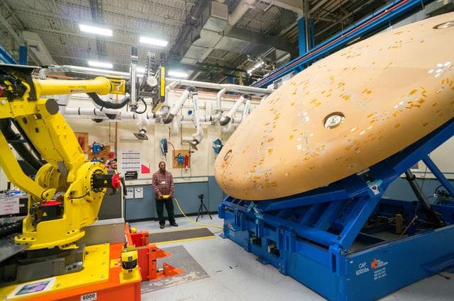 NASA image: Textron Heat Shield Work