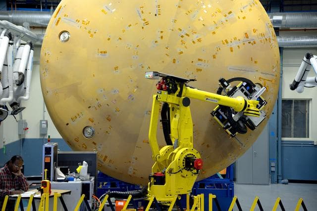 NASA image: Textron Heat Shield Work