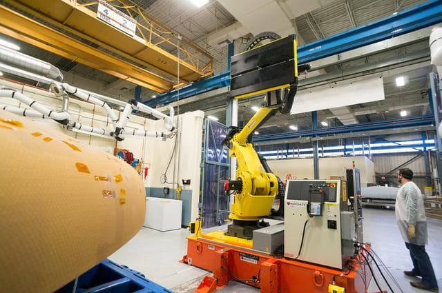 NASA image: Textron Heat Shield Work