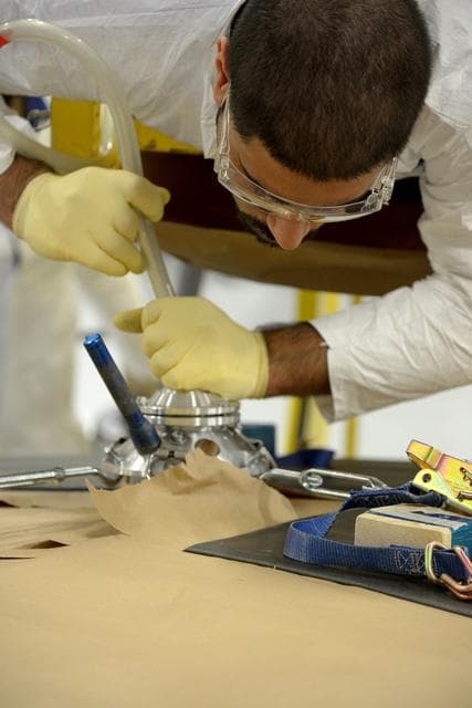 NASA image: Textron Heat Shield Work