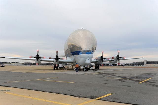 NASA image: Orion Heat Shield Transported by Super Guppy to KSC