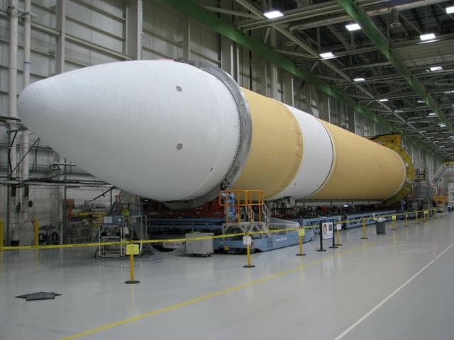 NASA image: Delta IV Heavy Assembly