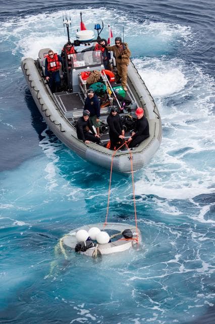 NASA image: Orion recovery testing