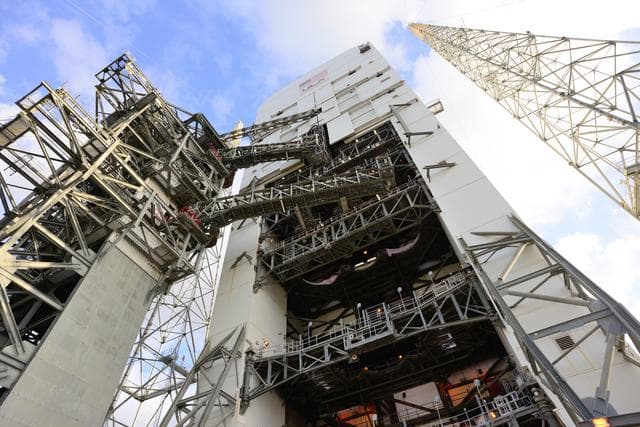 NASA image: ULA Delta IV Heavy Launch Pad