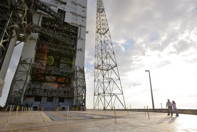 NASA image: ULA Delta IV Heavy Launch Pad