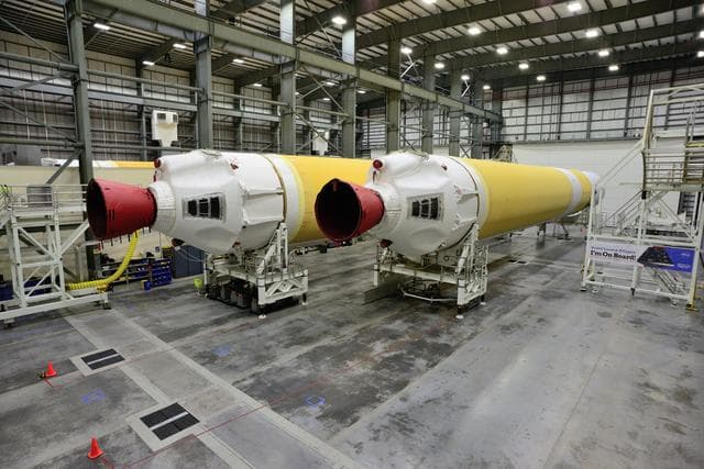 NASA image: ULA Delta IV Heavy Boosters