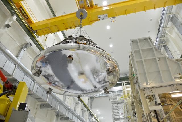 NASA image: Crew Module / Service Module mating operation