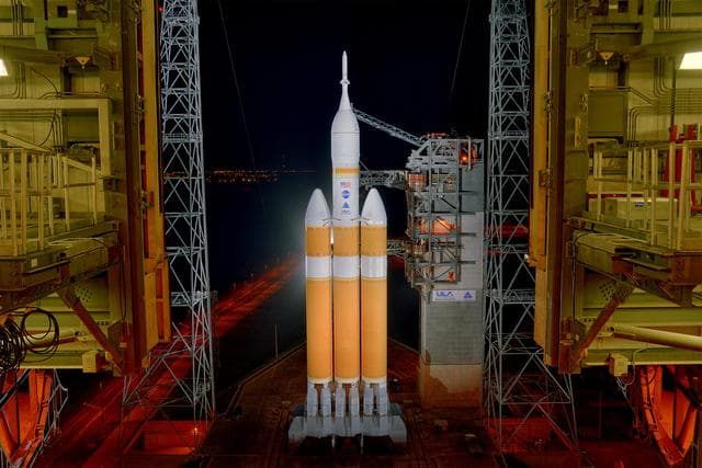 NASA image: Mobile Service Tower Rollback