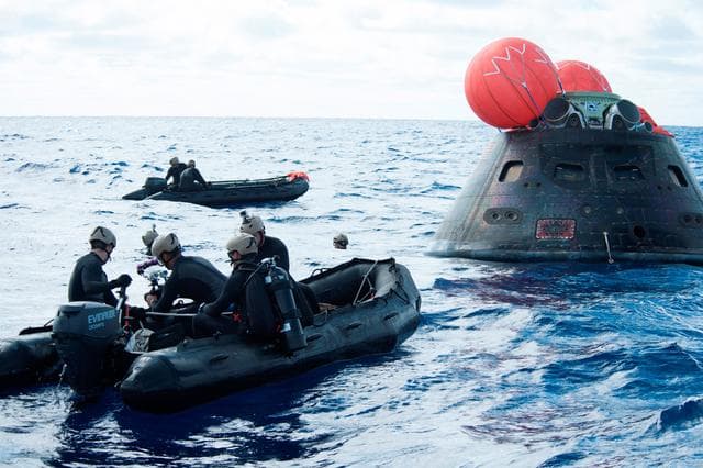 NASA image: Orion Recovery