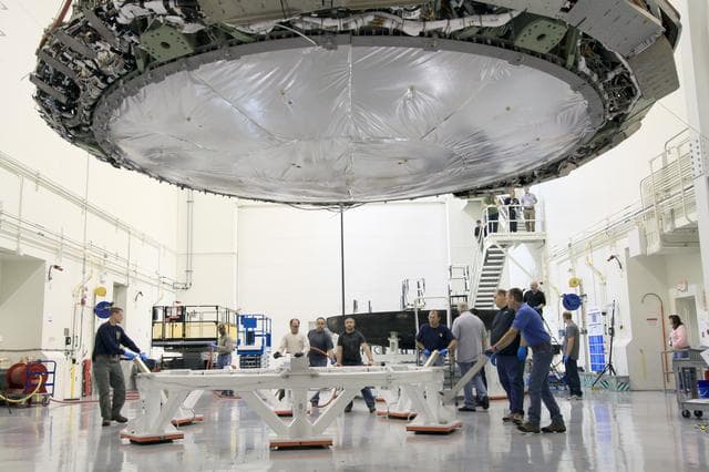 NASA image: Heat Shield Removed