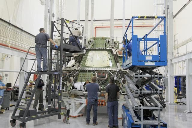 NASA image: Heat Shield Removed