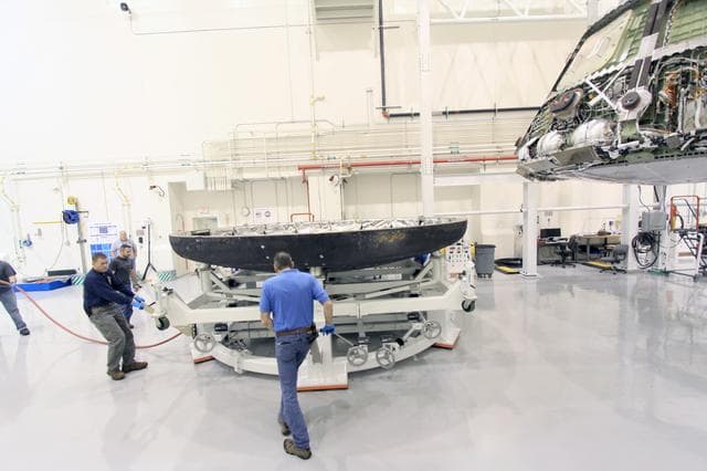 NASA image: Heat Shield Removed