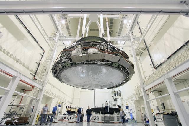 NASA image: Heat shield removed