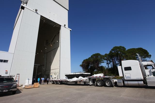 NASA image: Heat Shield packed for transport