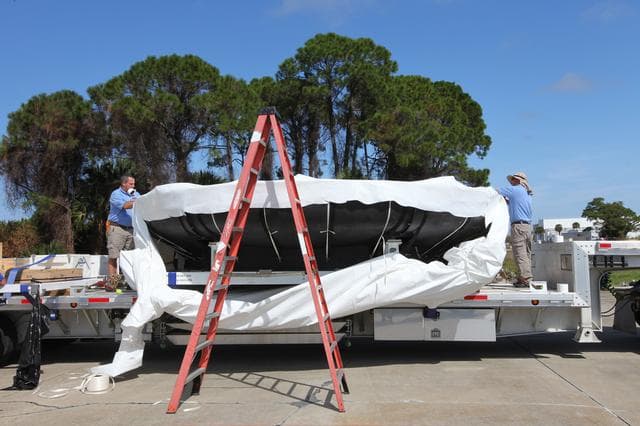 NASA image: Heat Shield packed for transport