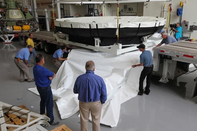 NASA image: Heat Shield packed for transport