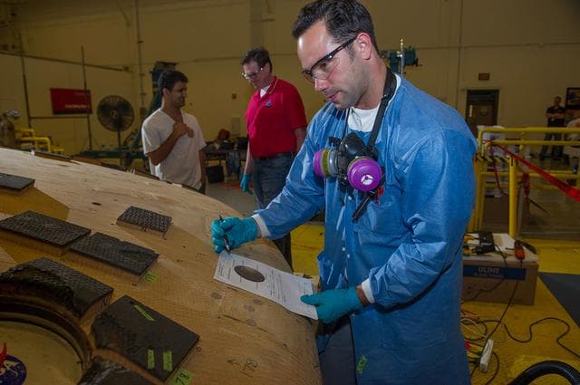 NASA image: Studying Orion's heat shield