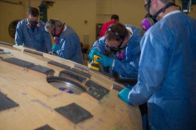 NASA image: Studying Orion's heat shield