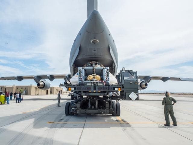NASA image: Preparing for drop test