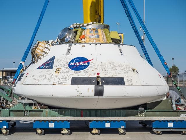 NASA image: Preparing for drop test