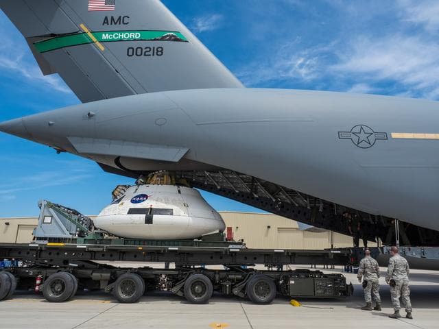 NASA image: Preparing for drop test