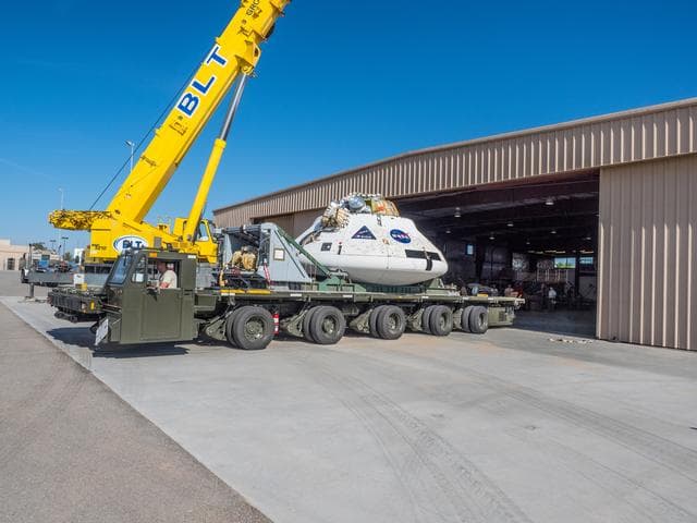 NASA image: Preparing for drop test