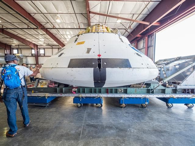NASA image: Preparing for drop test