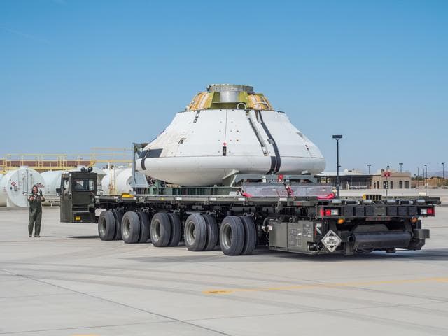 NASA image: Preparing for drop test