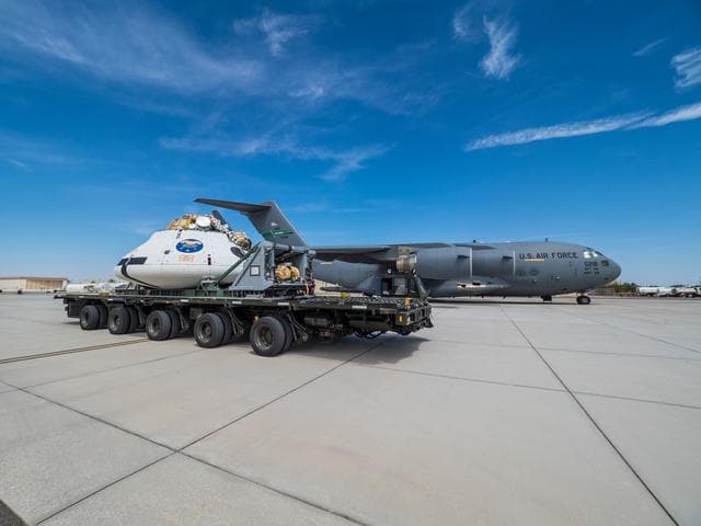 NASA image: Preparing for drop test