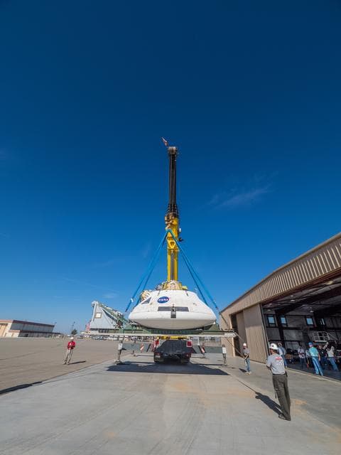 NASA image: Preparing for drop test